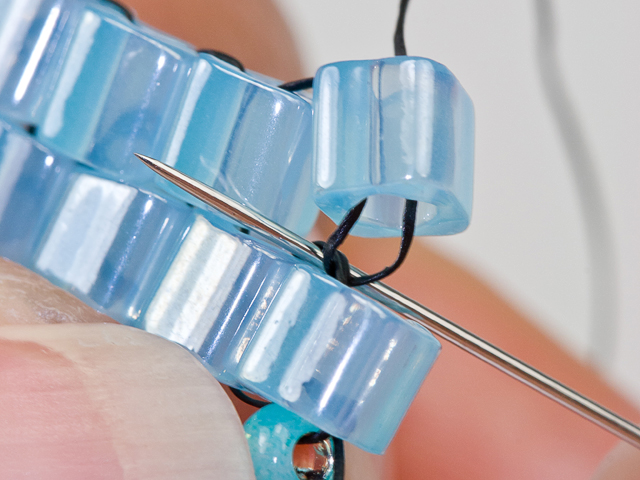 Decrease and Increase Brick Stitch Step 10