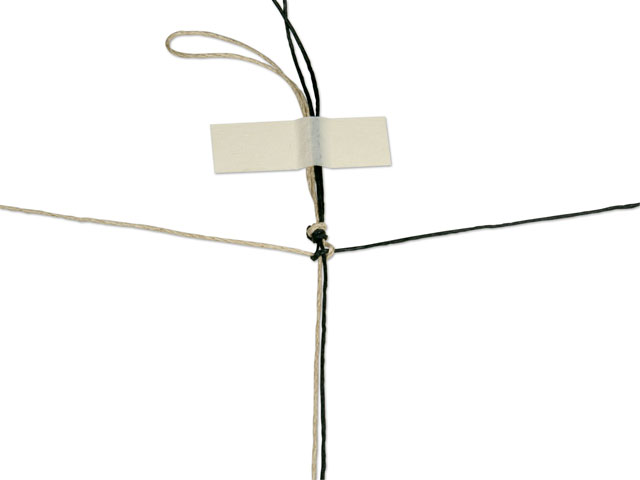 Making a Square Knot Step 5