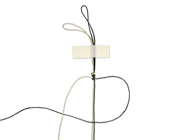 Making a Square Knot Step 6