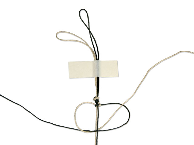 Making a Square Knot Step 7