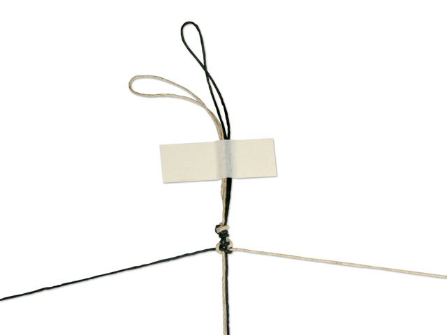 Making a Square Knot Step 8