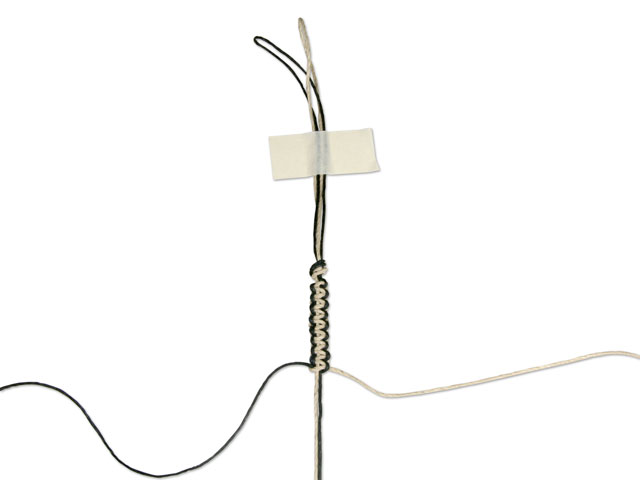 Making a Square Knot Step 9