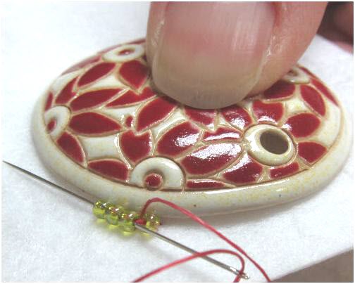 Two-Seed-Bead Backstitch Step 7