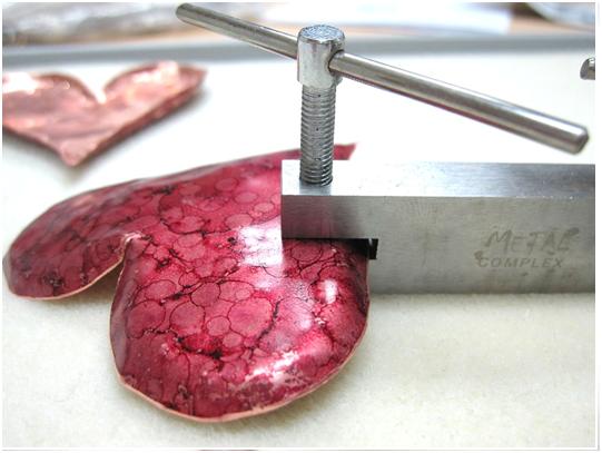 Hole Punching Metal Sheets Step 2