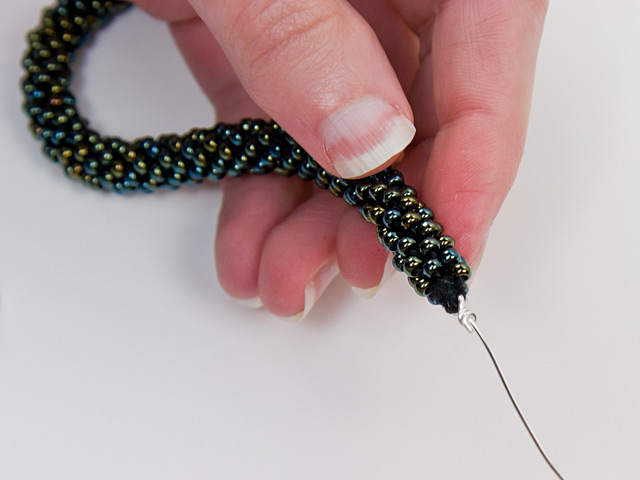 Beaded Crochet Rope Step 10