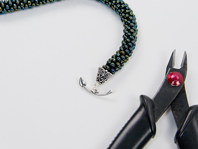 Beaded Crochet Rope Step 13