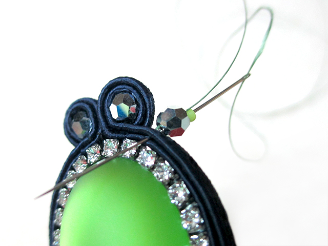 Soutache with Beaded Edge Step 2